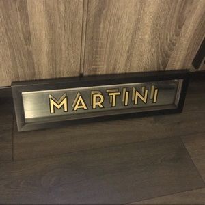 Z Gallerie Framed Martini Sign